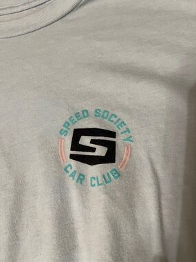 Speed Society Light Blue Graphic Tee - Men size Large (fits medium)